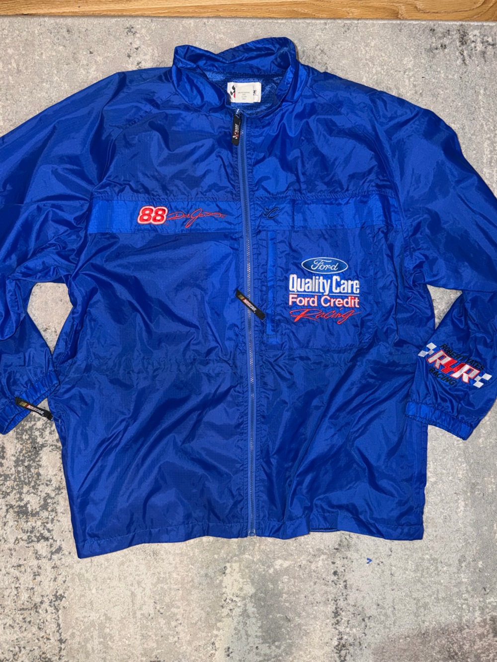 Ford Blue Racing Logo Windbreaker Jacket - Men